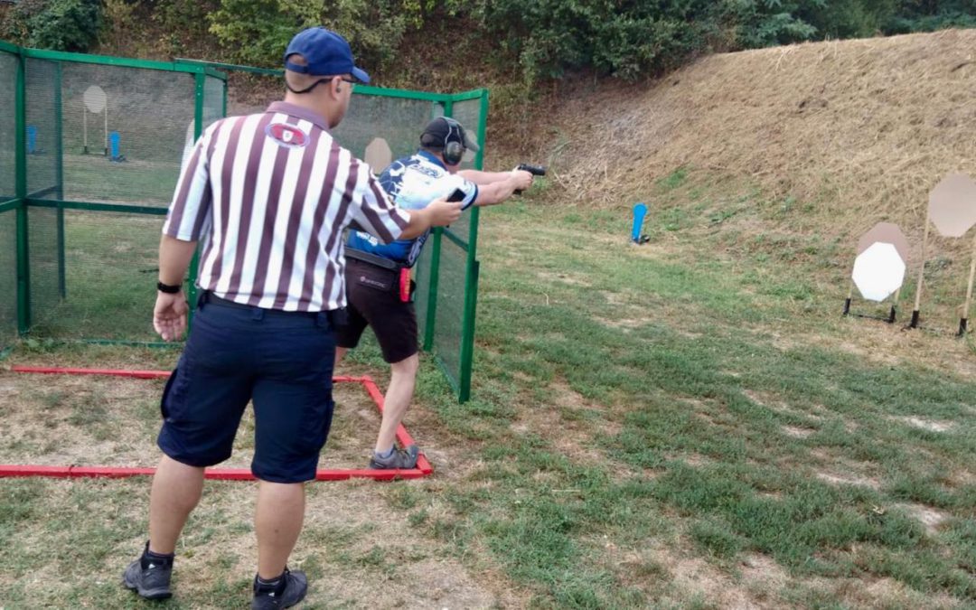 First shot at the 2019 IPSC European Handgun Championship