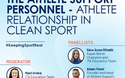 Invitation to ITA December Webinar: “The Athlete Support Personnel – Athlete Relationship in Clean Sport”