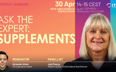 Join ITA’s next webinar, Ask the Expert: Supplements