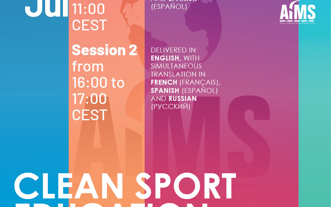 ITA Clean Sport Education Webinar – July 28, 2026